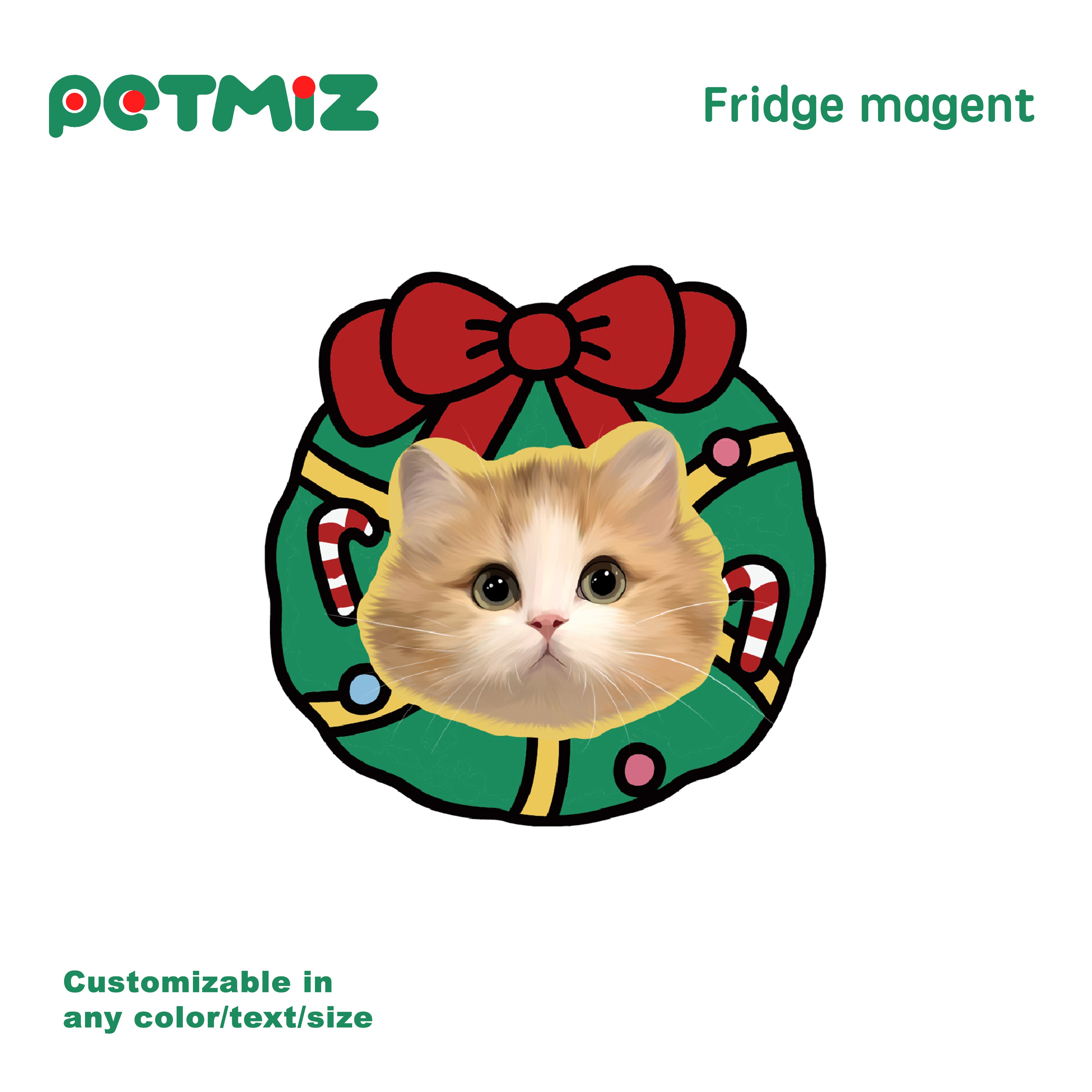 PETMIZ Pet Portrait Fridge Magnet