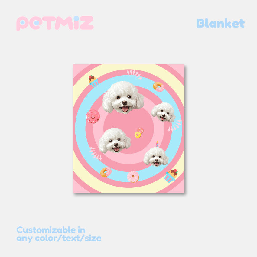 PETMIZ Original Design Flannel Blanket