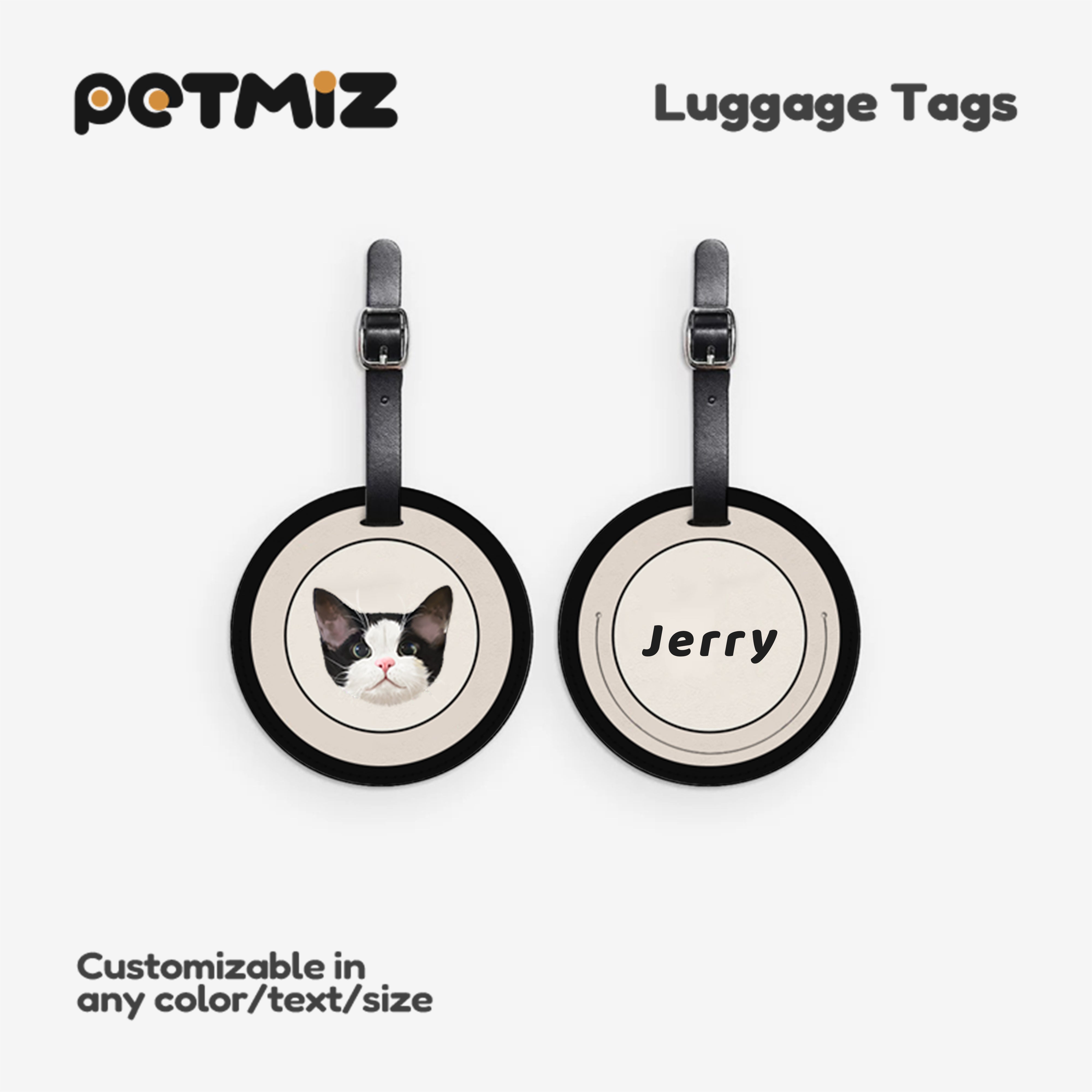 PETMIZ Original Design Luggage Tag
