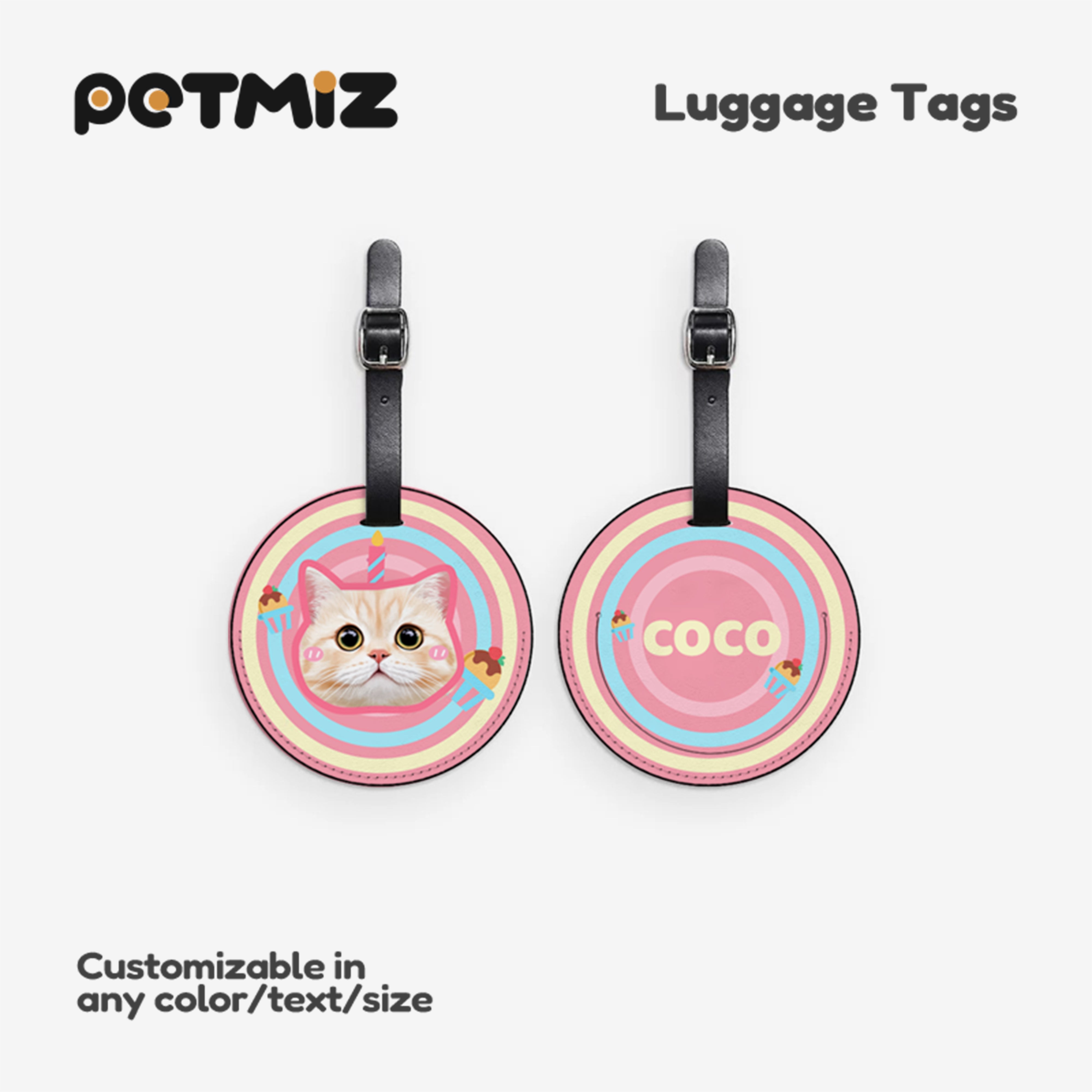 PETMIZ Original Design Luggage Tag