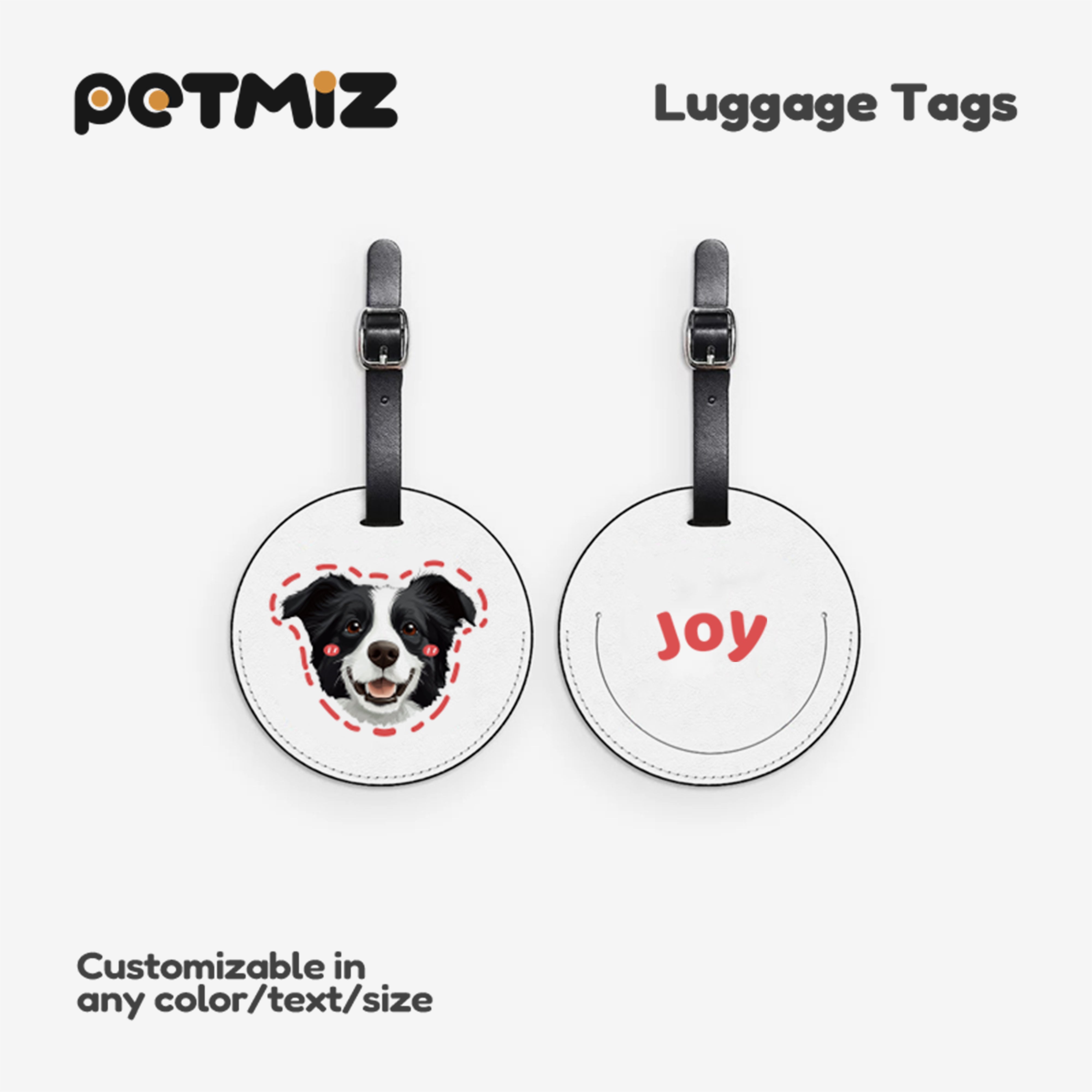 PETMIZ Original Design Luggage Tag