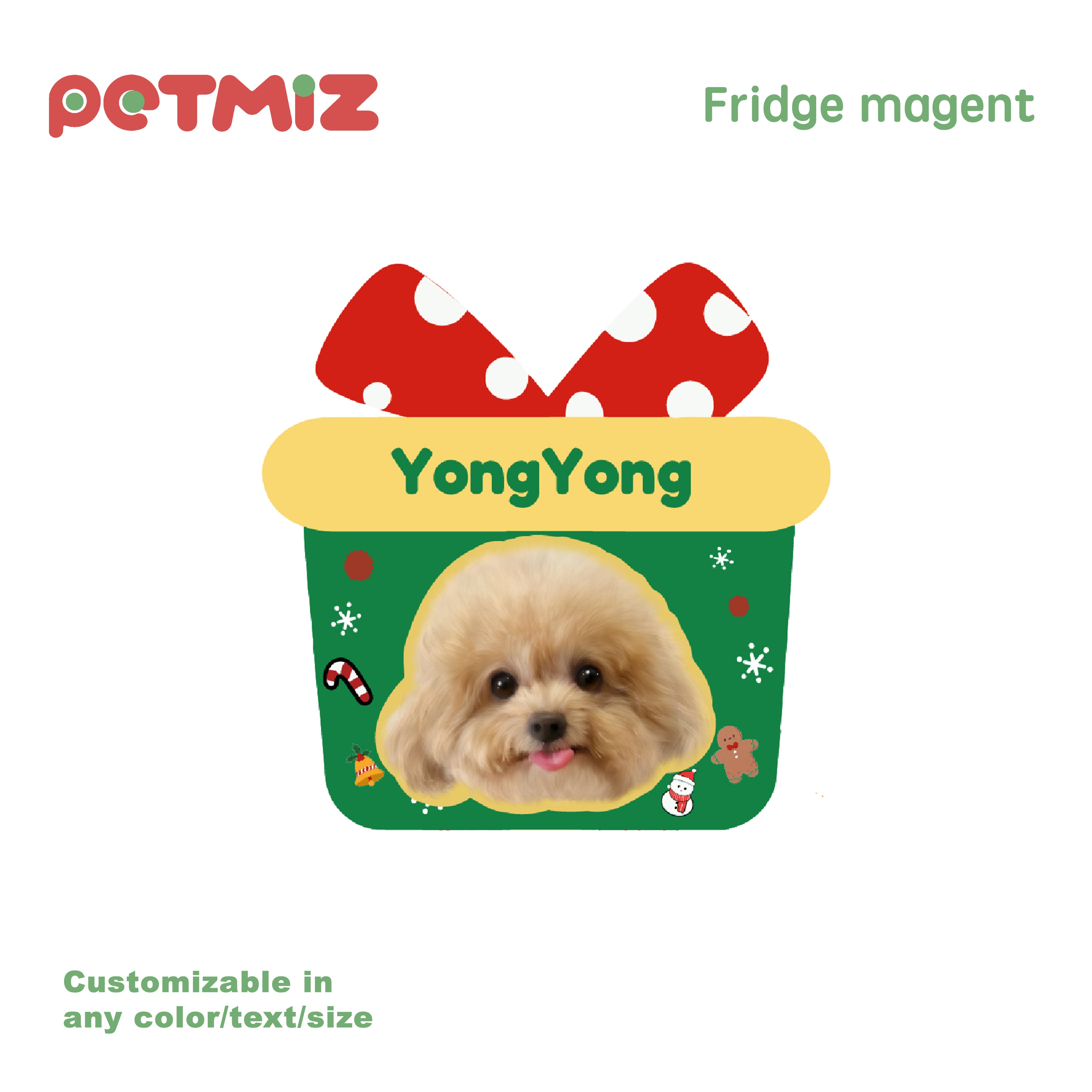 PETMIZ Pet Portrait Fridge Magnet