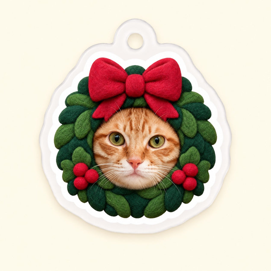 Orange tabby cat personalized 3D charm