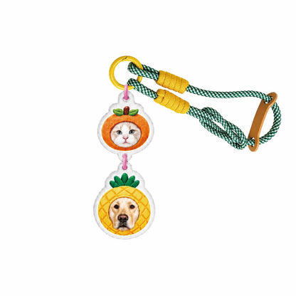 Personalized cat charm 2pcs