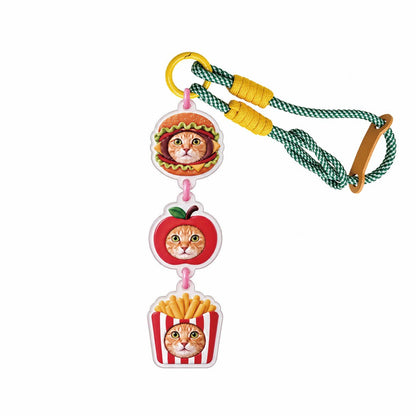 Personalized cat charm 3pcs