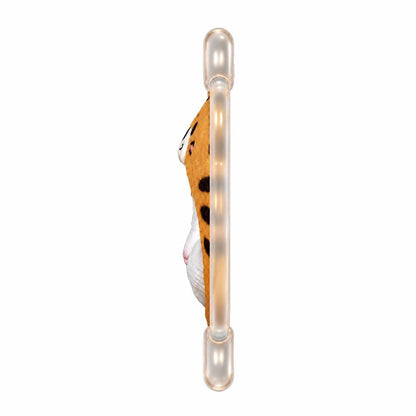 The side display of the Personalized cat charm